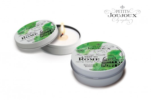 Массажная свеча Petits Joujoux Rome с ароматом грейпфрута и бергамота - 33 гр. - MyStim - купить с доставкой в Батайске