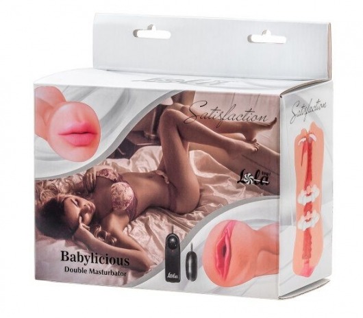 Двусторонний мастурбатор с вибропулей Satisfaction Babylicious - Lola Games - в Батайске купить с доставкой