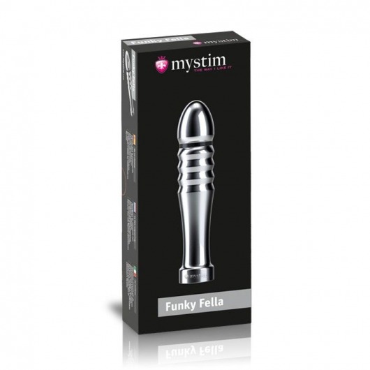 Ребристый фаллоимитатор для электростимуляции Funky Fella Rill Dildo - 13 см. - MyStim - купить с доставкой в Батайске