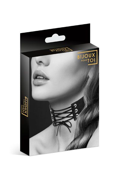 Оригинальный ошейник-чокер со шнуровкой - Bijoux Pour Toi - купить с доставкой в Батайске
