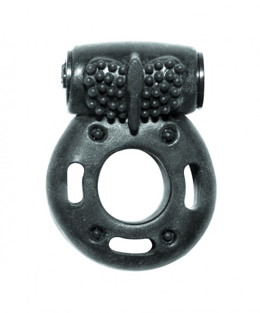 Черное эрекционное кольцо с вибрацией Rings Axle-pin - Lola Games - в Батайске купить с доставкой