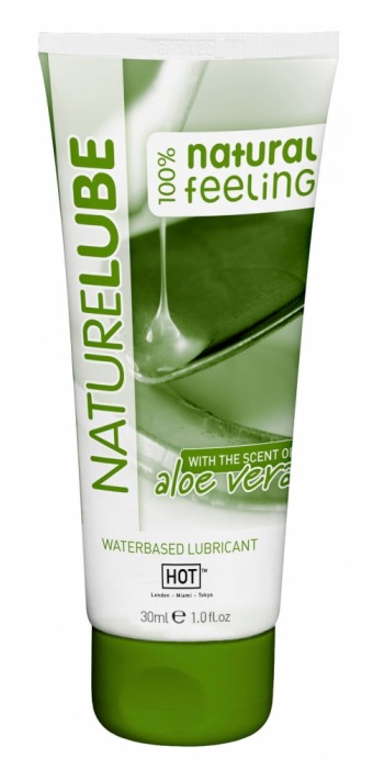 Смазка на водной основе с алоэ вера Nature Lube - 30 мл. - HOT - купить с доставкой в Батайске