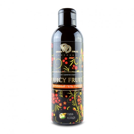 Интимный гель на водной основе JUICY FRUIT с ароматом пина колада - 200 мл. - БиоМед - купить с доставкой в Батайске