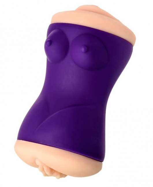 Двухсторонний мастурбатор JOS YARA в фиолетовой колбе - JOS - в Батайске купить с доставкой