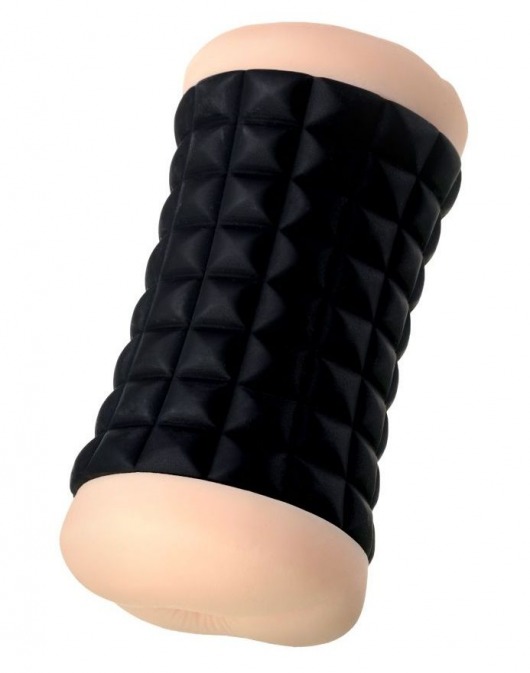 Двухсторонний мастурбатор JOS JANICE в черном цилиндре - JOS - в Батайске купить с доставкой