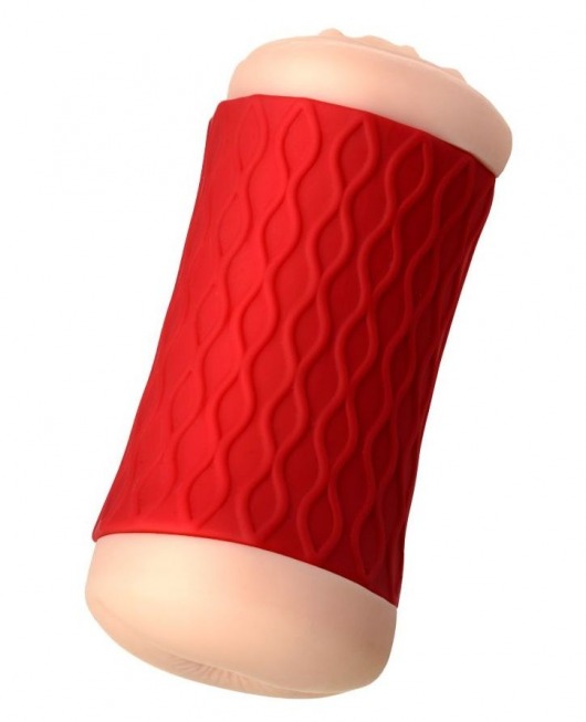 Двухсторонний мастурбатор JOS  NADIN в красном цилиндре - JOS - в Батайске купить с доставкой