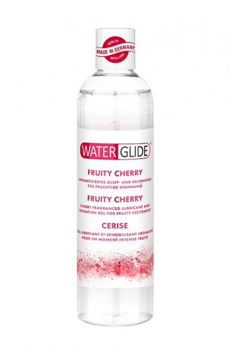 Лубрикант на водной основе с ароматом вишни FRUITY CHERRY - 300 мл. - Waterglide - купить с доставкой в Батайске