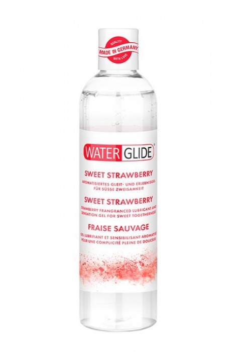 Лубрикант на водной основе с ароматом клубники SWEET STRAWBERRY - 300 мл. - Waterglide - купить с доставкой в Батайске