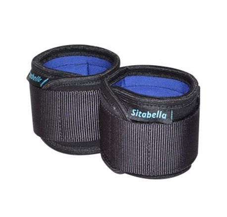 Неопреновые черно-синие наручники - Sitabella - купить с доставкой в Батайске