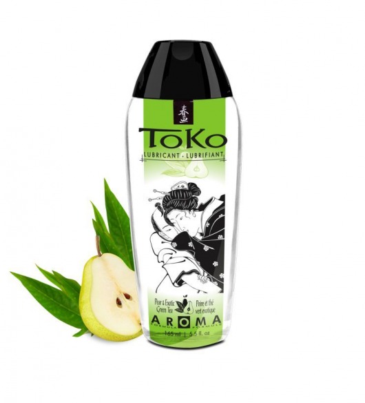 Интимный гель TOKO Pear   Exotic Green Tea с ароматом груши и зеленого чая - 165 мл. - Shunga - купить с доставкой в Батайске