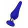 Синяя силиконовая анальная втулка с ограничителем - 10 см. - ToyFa в Батайске Синяя силиконовая анальная втулка с ограничителем - 10 см. - ToyFa