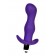 Фиолетовая изогнутая анальная вибропробка - 12,9 см. - A-toys в Батайске Фиолетовая изогнутая анальная вибропробка - 12,9 см. - A-toys