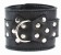 Чёрные наручники  из кожи с пряжкой - БДСМ Арсенал - купить с доставкой в Батайске