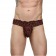 Мужские коричневые кружевные трусы-тонги - La Blinque купить с доставкой Мужские коричневые кружевные трусы-тонги - La Blinque купить с доставкой